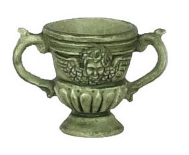 Dollhouse Miniature 2Pcs Urn, Green